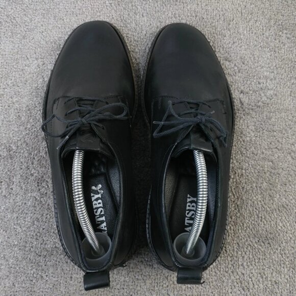 ECCO ST.1 Hybrid Sneakers Mens Size 8 Shoes Leather Derby Oxford Black Lace Up - Picture 8 of 11